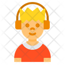 پیش‌نمایش فایل boy-4983358 از پک کودکان با آواتار هدفون
