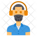 پیش‌نمایش فایل beard-4983675 از پک مرد با آواتار هدفون