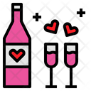 پیش‌نمایش فایل champagne-2070406 از پک عشق ولنتاین