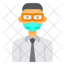 پیش‌نمایش فایل manager-with-facemask-2975360 از پک آواتار با ماسک