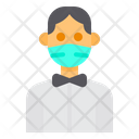 پیش‌نمایش فایل waiter-with-facemask-2975347 از پک آواتار با ماسک