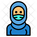 پیش‌نمایش فایل muslim-woman-with-facemask-2975326 از پک آواتار با ماسک