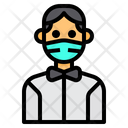 پیش‌نمایش فایل waiter-with-facemask-2975297 از پک آواتار با ماسک