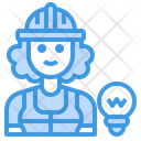 پیش‌نمایش فایل electrician-3074810 از پک آواتار شغل زن
