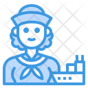 پیش‌نمایش فایل sailor-3074786 از پک آواتار شغل زن
