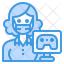 پیش‌نمایش فایل gamer-3433143 از پک آواتار شغل زن با ماسک