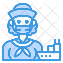 پیش‌نمایش فایل sailor-3433162 از پک آواتار شغل زن با ماسک