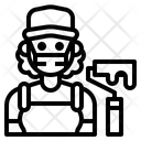 پیش‌نمایش فایل painter-3433544 از پک آواتار شغل زن با ماسک