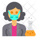پیش‌نمایش فایل chemist-3433382 از پک آواتار شغل زن با ماسک
