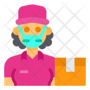 پیش‌نمایش فایل delivery-woman-3433383 از پک آواتار شغل زن با ماسک