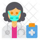 پیش‌نمایش فایل doctor-3433386 از پک آواتار شغل زن با ماسک