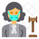 پیش‌نمایش فایل judge-3433397 از پک آواتار شغل زن با ماسک
