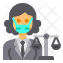 پیش‌نمایش فایل lawyer-3433398 از پک آواتار شغل زن با ماسک