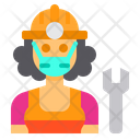 پیش‌نمایش فایل mechanic-3433400 از پک آواتار شغل زن با ماسک