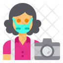 پیش‌نمایش فایل photographer-3433407 از پک آواتار شغل زن با ماسک