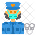 پیش‌نمایش فایل police-3433408 از پک آواتار شغل زن با ماسک