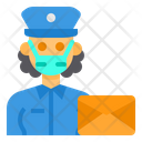 پیش‌نمایش فایل postman-3433409 از پک آواتار شغل زن با ماسک