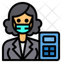 پیش‌نمایش فایل accountant-3433322 از پک آواتار شغل زن با ماسک