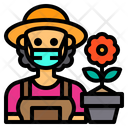 پیش‌نمایش فایل gardener-3433344 از پک آواتار شغل زن با ماسک