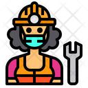 پیش‌نمایش فایل mechanic-3433350 از پک آواتار شغل زن با ماسک