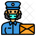 پیش‌نمایش فایل postman-3433359 از پک آواتار شغل زن با ماسک