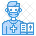 پیش‌نمایش فایل priest-3435649 از پک آواتار شغل مرد با ماسک