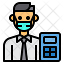 پیش‌نمایش فایل accountant-3435863 از پک آواتار شغل مرد با ماسک