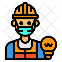 پیش‌نمایش فایل electrician-3435878 از پک آواتار شغل مرد با ماسک