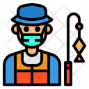 پیش‌نمایش فایل fisherman-3435883 از پک آواتار شغل مرد با ماسک