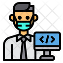 پیش‌نمایش فایل programmer-3435901 از پک آواتار شغل مرد با ماسک