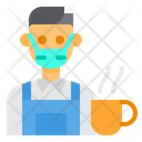 پیش‌نمایش فایل barista-3435917 از پک آواتار شغل مرد با ماسک