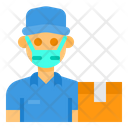 پیش‌نمایش فایل delivery-man-3435923 از پک آواتار شغل مرد با ماسک