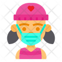 پیش‌نمایش فایل cute-girl-wear-mask-3436302 از پک آواتار کودکان با ماسک