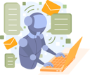 پیش‌نمایش فایل ai-robot-answering-email-9295560 از پک هوش مصنوعی
