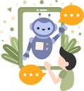 پیش‌نمایش فایل ai-robot-interacting-with-human-9295553 از پک هوش مصنوعی