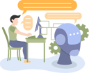 پیش‌نمایش فایل robot-and-scientist-facing-turing-test-9295549 از پک هوش مصنوعی