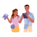 پیش‌نمایش فایل couple-getting-book-9167070 از پک کتاب خوانی