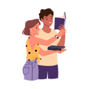 پیش‌نمایش فایل couple-reading-book-together-9167068 از پک کتاب خوانی