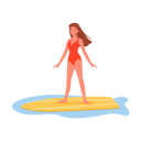 پیش‌نمایش فایل woman-riding-surfboard-9190881 از پک موج سواری