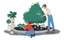 پیش‌نمایش فایل farmers-doing-farming-9190340 از پک باغبانی