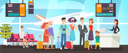 پیش‌نمایش فایل people-standing-in-queue-for-airport-check-in-9300782 از پک فرودگاه