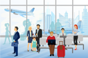 پیش‌نمایش فایل people-waiting-for-boarding-in-plane-9300785 از پک فرودگاه