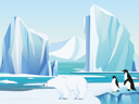 پیش‌نمایش فایل penguin-and-polar-bear-in-antarctic-9300772 از پک جنوبگان