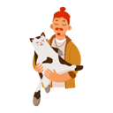 پیش‌نمایش فایل boy-holding-cat-9300746 از پک فعالیت مرد