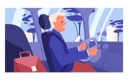 پیش‌نمایش فایل businessman-driving-car-towards-office-9468094 از پک فعالیت افراد