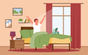 پیش‌نمایش فایل boy-waking-up-in-morning-with-fresh-mood-9467456 از پک متفرقه