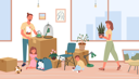 پیش‌نمایش فایل couple-unpacking-stuff-in-new-home-9467476 از پک متفرقه
