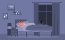 پیش‌نمایش فایل girl-sleeping-on-bed-during-midnight-9467451 از پک متفرقه