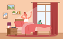 پیش‌نمایش فایل girl-waking-up-in-morning-with-fresh-mood-9467452 از پک متفرقه