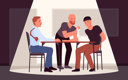 پیش‌نمایش فایل policemen-interrogating-criminal-inside-room-9467467 از پک متفرقه